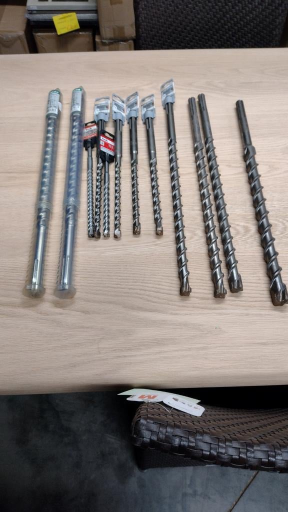 Betonboren 12 stuks, Enlèvement, Neuf, 600 watts ou plus, Marteau perforateur et/ou Marteau piqueur