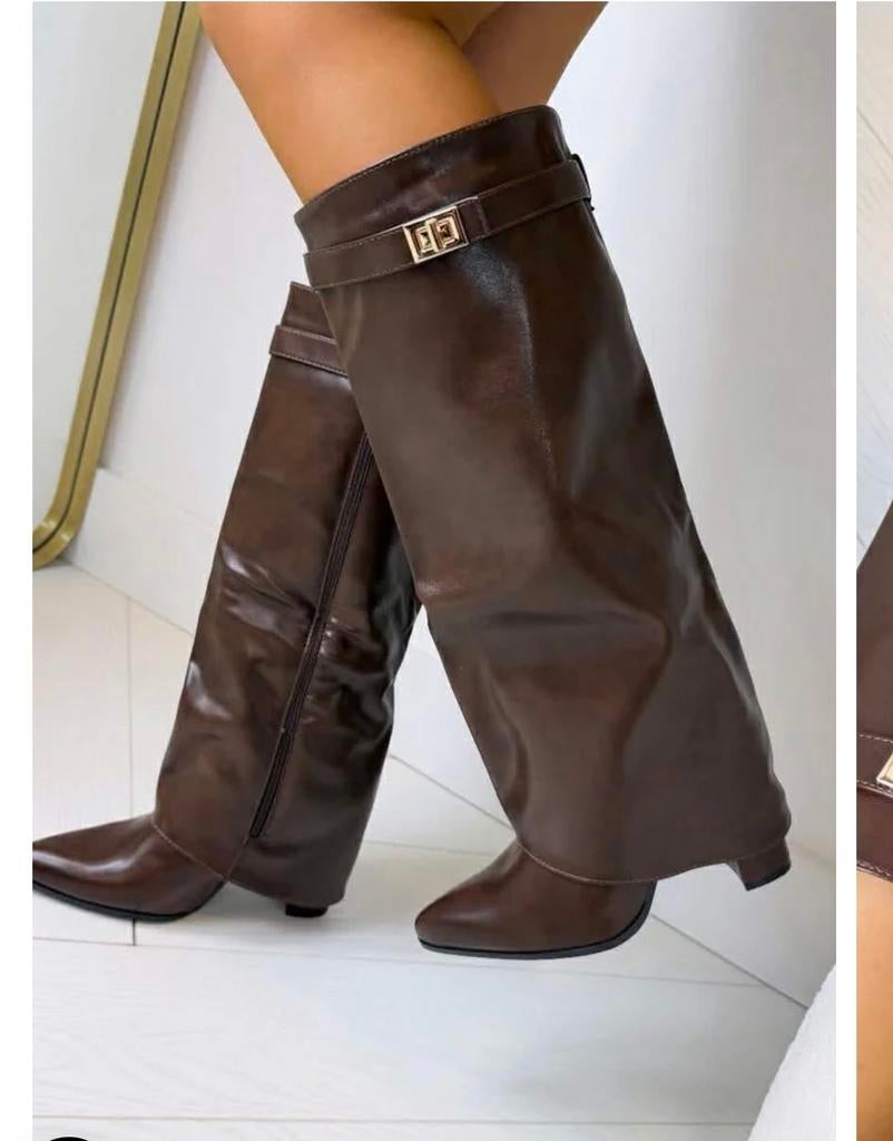 Bottes et chaussures, Vêtements | Femmes, Chaussures, Comme neuf, Bottes hautes, Brun, Enlèvement
