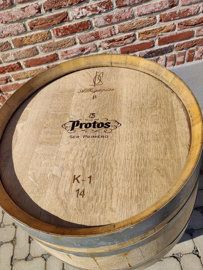 Eiken wijn vat / eiken wijnton/regenton met deksel/kraantje, Tuin en Terras, Regentonnen, Ophalen, Hout