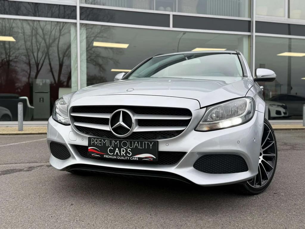 Mercedes-Benz C-CLASS 200 AUTOMAAT / TREKHAAK / PARKEERSENSO, Autos, 100 kW, Argent ou Gris, Achat, Euro 6