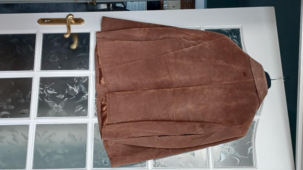 Veste en daim, Ophalen, Zo goed als nieuw, Maat 46/48 (XL) of groter, Bruin
