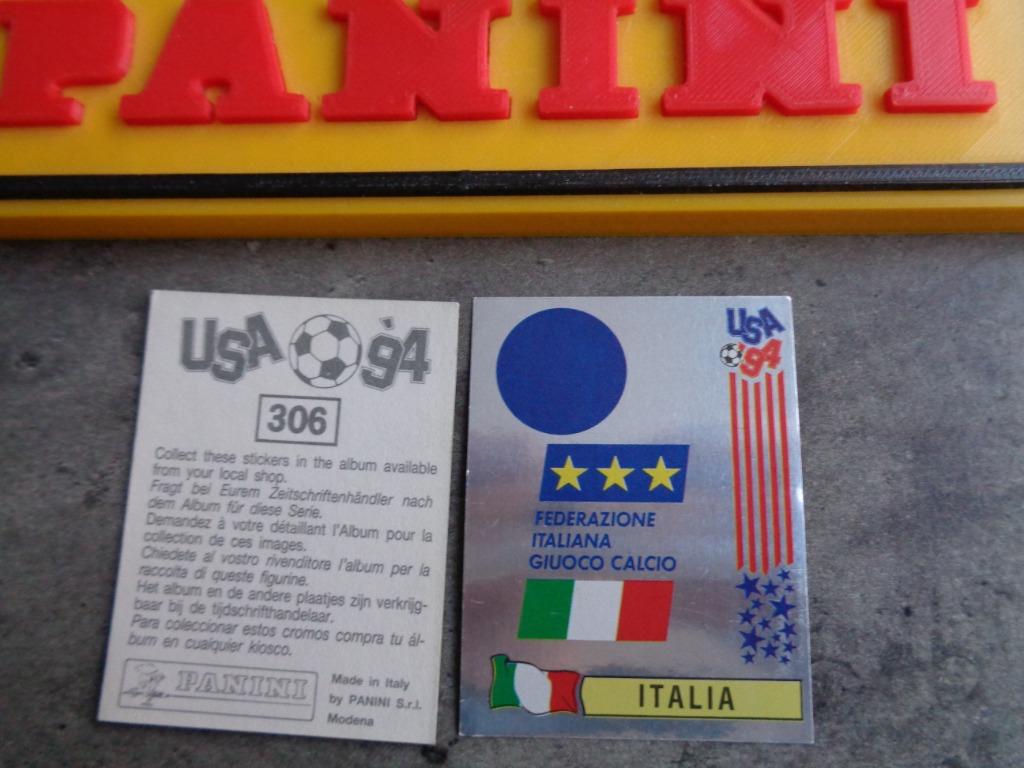 PANINI FOOTBALL AUTOCOLLANT COUPE DU MONDE 94 USA EMBLÈME DE, Enlèvement ou Envoi, Autocollant