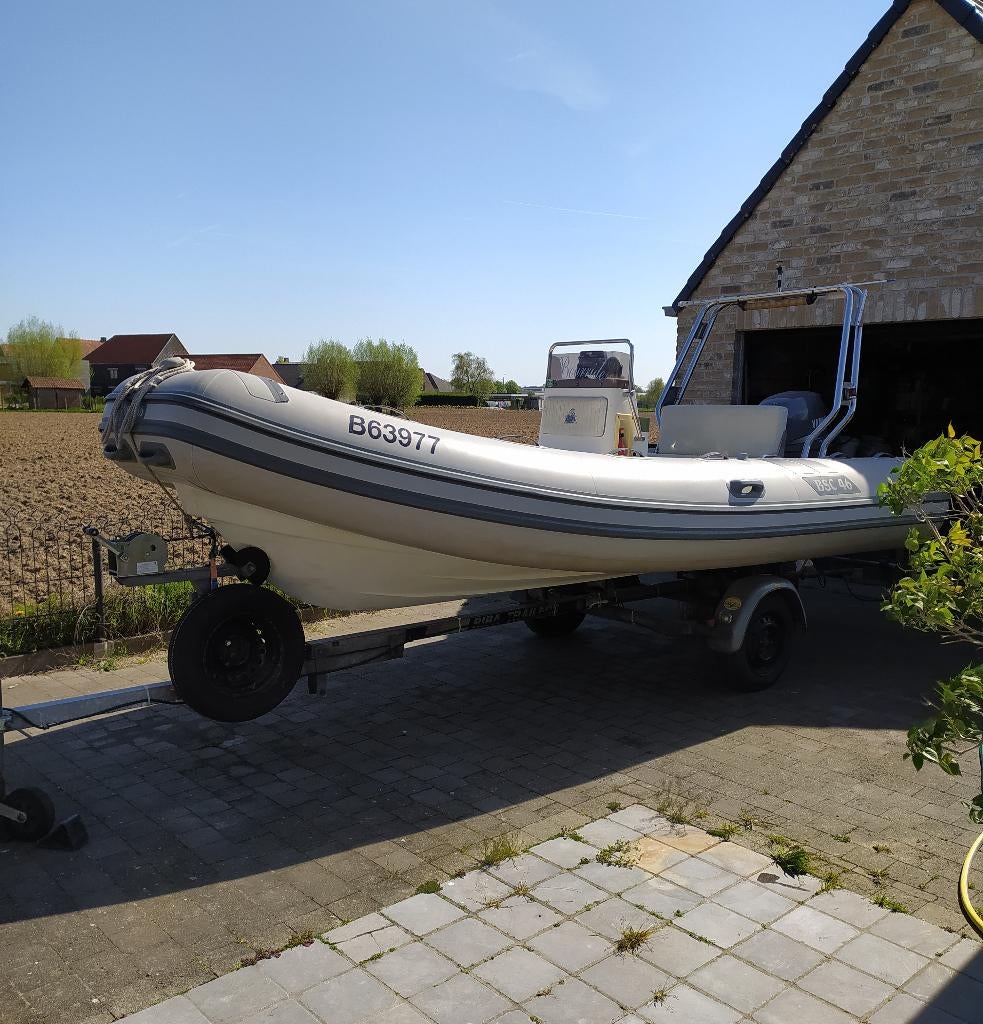 Colzani BSC46 RIB, Watersport en Boten, Rubberboten, Ophalen, Gebruikt, Yamaha, Benzine