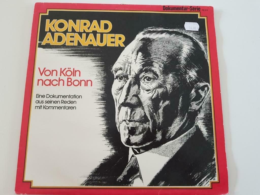 Vinyle LP Konrad Adenauer Von Köln nach Bonn Politique, Enlèvement ou Envoi, 12 pouces, Européenne