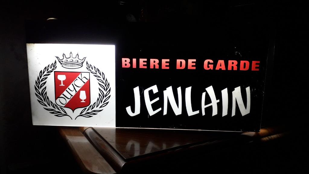 oude lichtreclame bier - Jenlain (bière de garde), Verzamelen, Biermerken, Ophalen of Verzenden