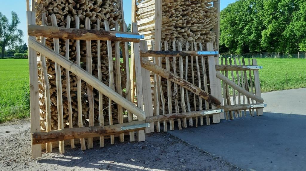 Kastanje poortjes en grote stock omheining Arendonk, Enlèvement, Neuf