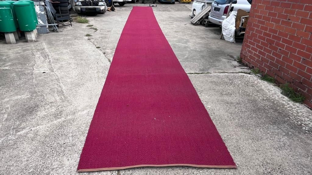 Rode gevlochten kokosmat, Enlèvement, Utilisé, Coco, Intérieur