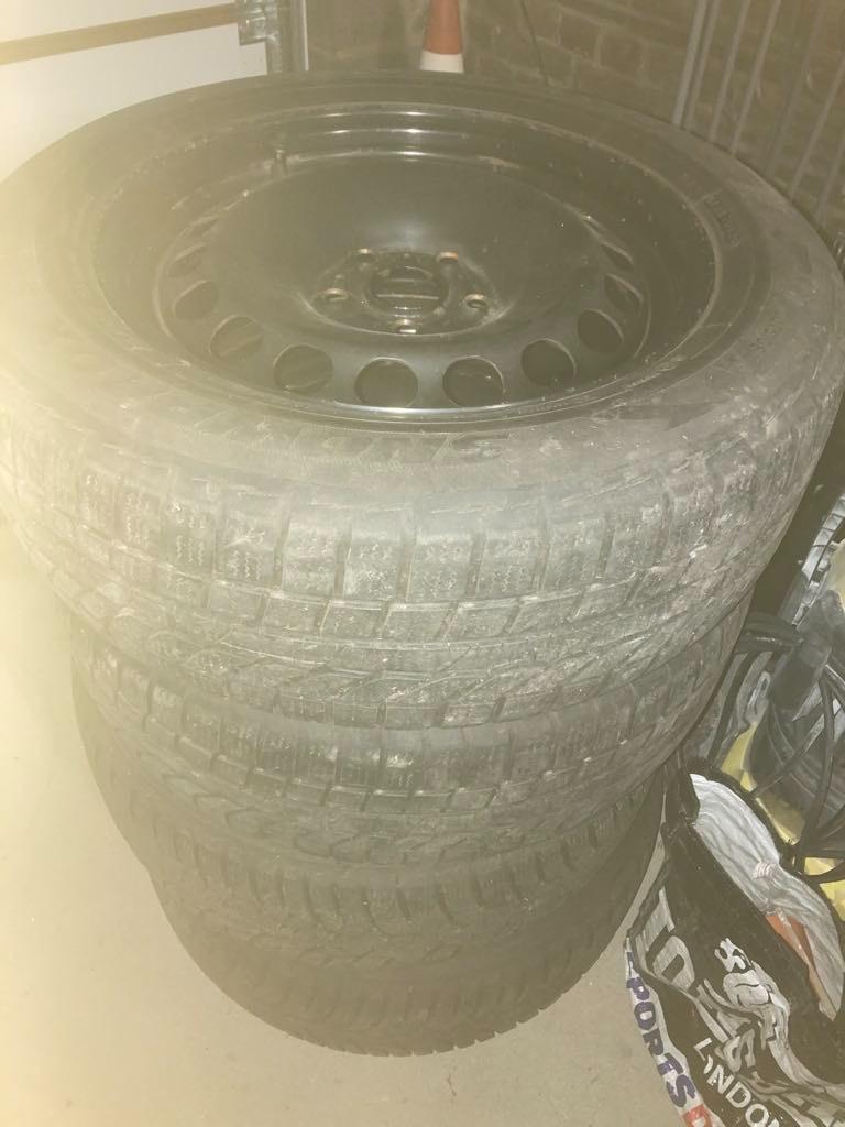 Jantes et pneus hiver origine volkswagen, Ophalen, Winterbanden, Band(en)
