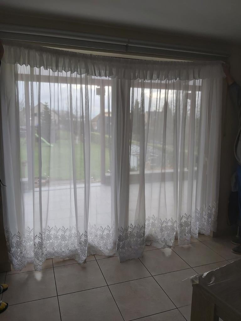 Rideau pour baie vitrée, Voile, 200 cm ou plus, Enlèvement ou Envoi, Comme neuf