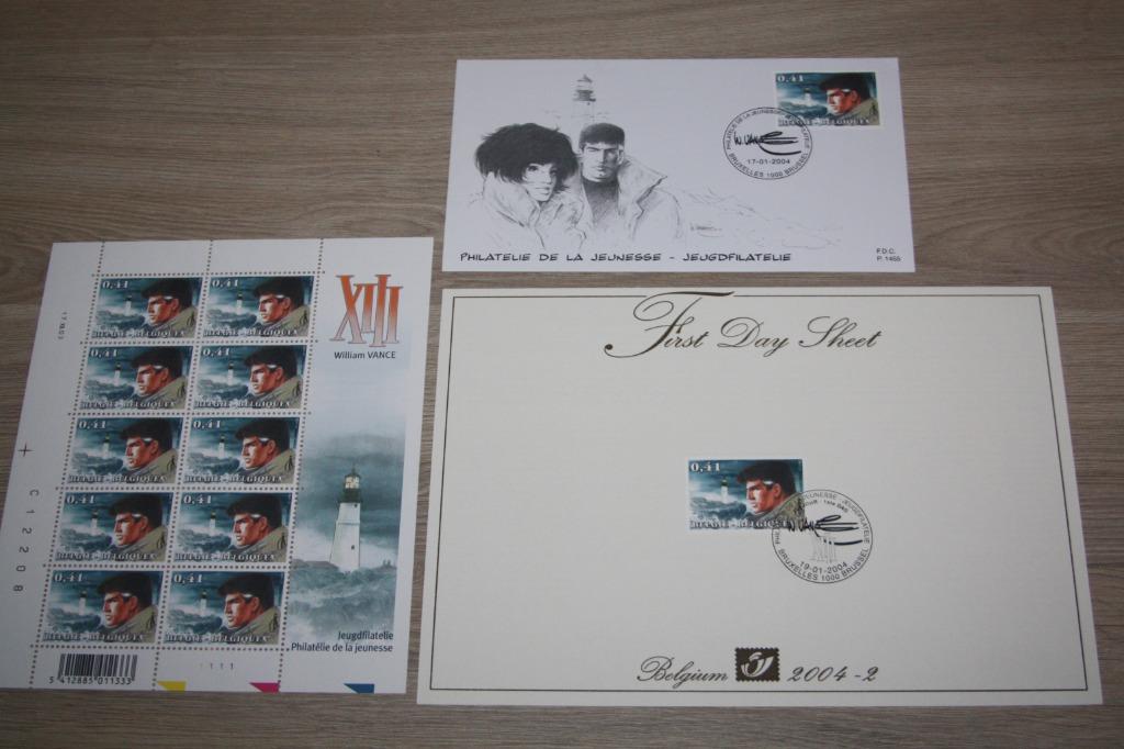 XIII strip , postzegel items , FDS , FDC , vel zegels, Enlèvement ou Envoi, Autres personnages, Neuf, Autres types