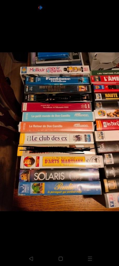 Lot de 59 VHS, Enlèvement, Utilisé