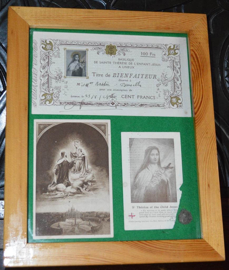 Religieuze kader Theresia  van Lissieux, Antiek en Kunst, Antiek | Religieuze voorwerpen, Ophalen of Verzenden