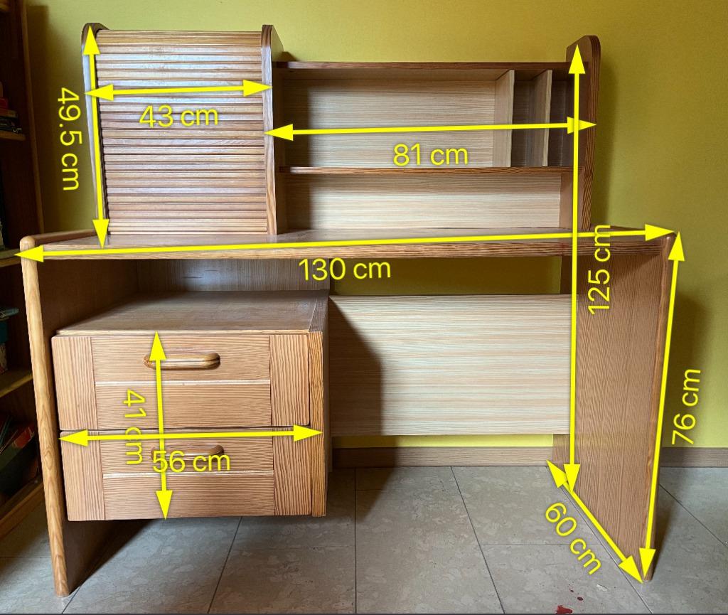 Meubelset voor studentenkot of slaapkamer, Ophalen, Zo goed als nieuw, Bois pin