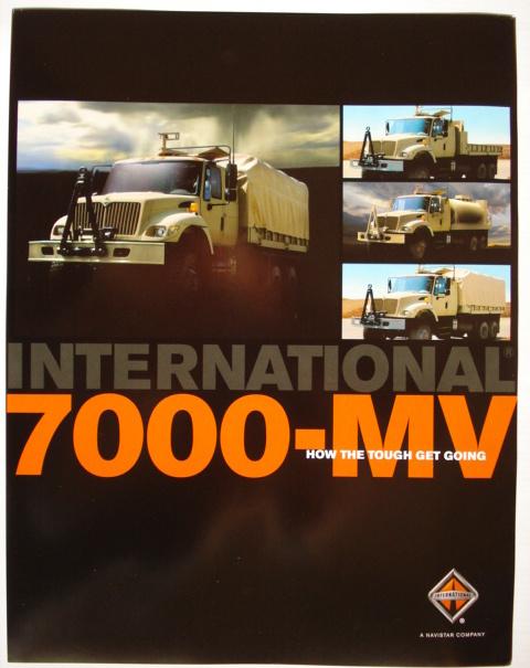 International 7000-MV Military Vehicle 2006 Brochure Catalog, Livres, Autos | Brochures & Magazines, Envoi, Comme neuf, Ford