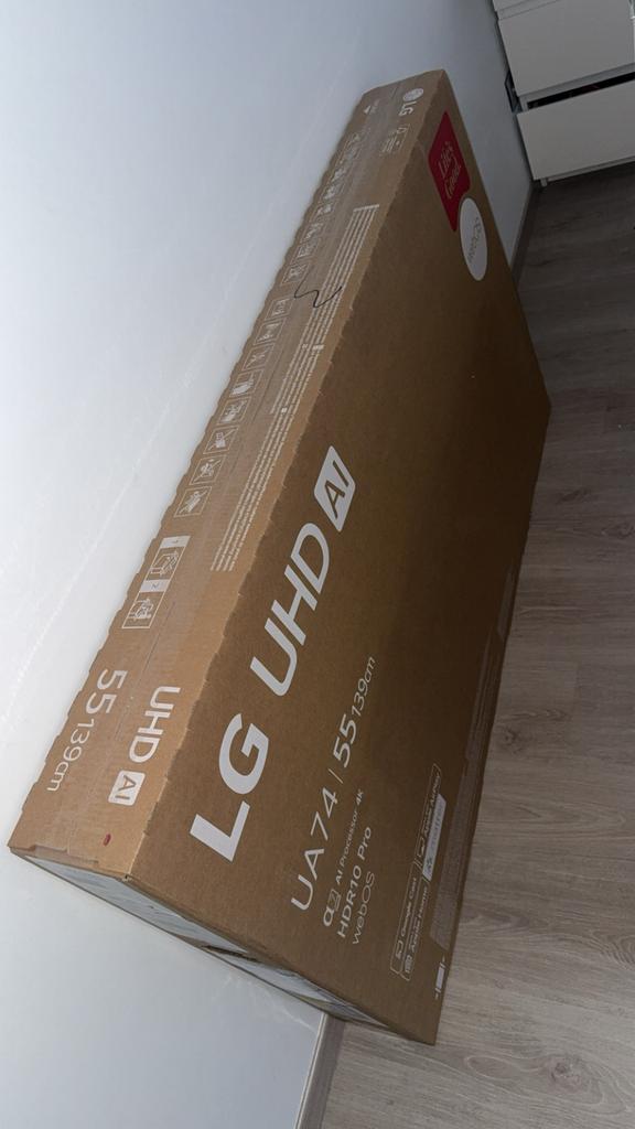 LG UHD AI 55 inch Tv NIEUW IN DOOS met 2 jaar garantie, Enlèvement, Neuf