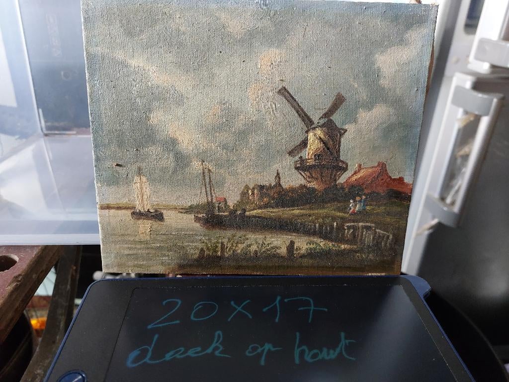 olieverfschilderijtje, Ophalen of Verzenden