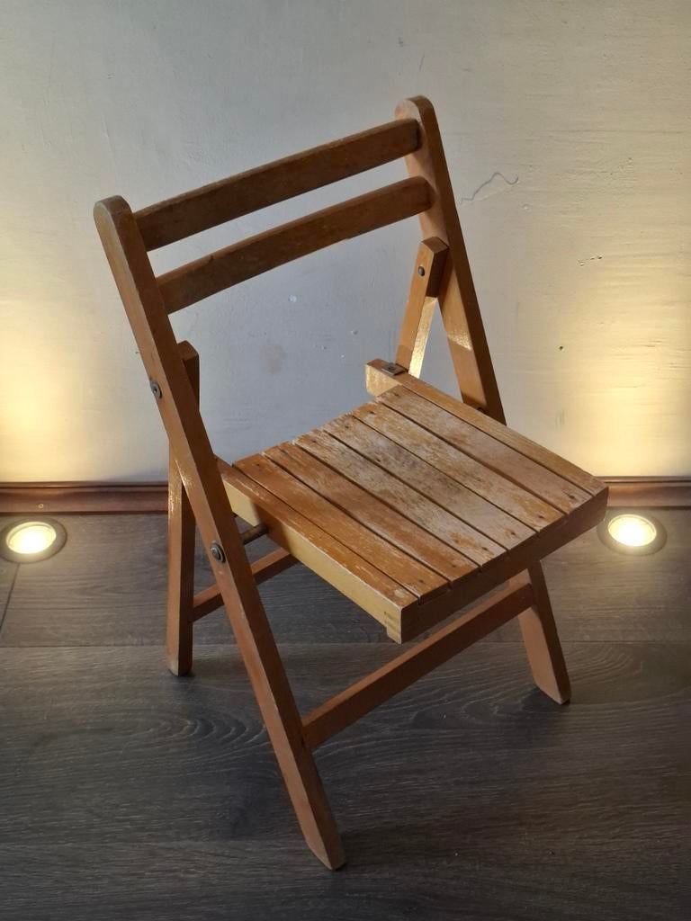 Chaise enfant pliante en bois, Enlèvement ou Envoi, Comme neuf