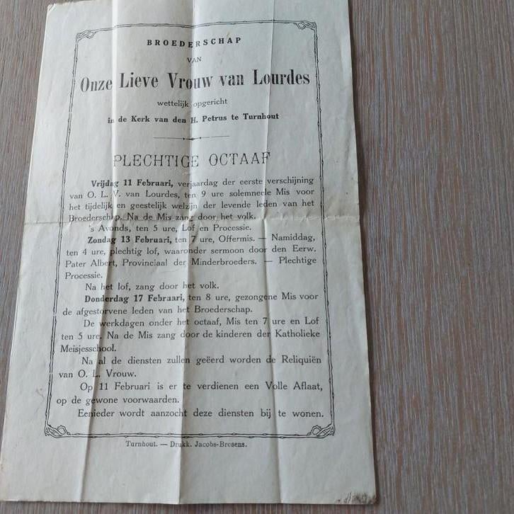 Oud document Turnhout, Ophalen of Verzenden, Zo goed als nieuw