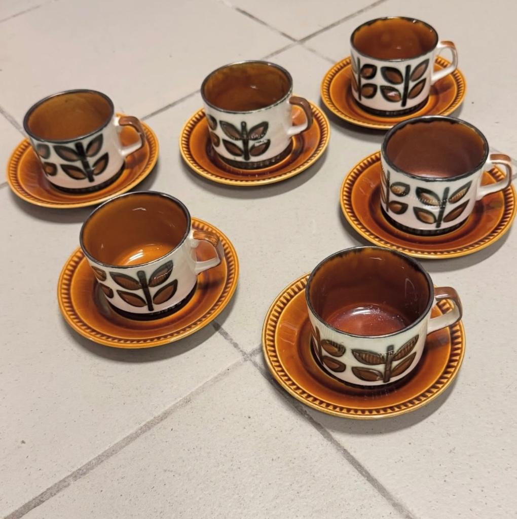 Tasses et soucoupes Boch Rambouillet, prix par pc, Enlèvement ou Envoi