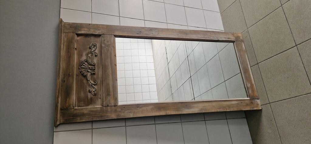 Spiegel landelijk, Huis en Inrichting, Woonaccessoires | Spiegels, Ophalen of Verzenden, Zo goed als nieuw