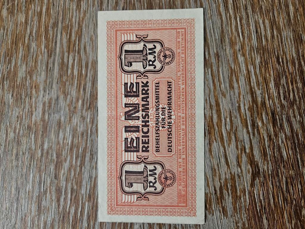 1 Reichsmark Duitsland WWII unike, Ophalen of Verzenden, Duitsland, Los biljet