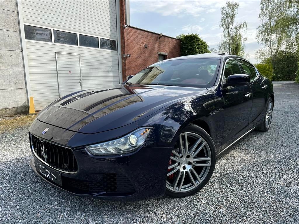 Maserati Ghibli 3.0D V6 - Full - Dak / Red Interior 98000KM, Autos, Maserati, Cuir, Euro 5, Achat, Entreprise