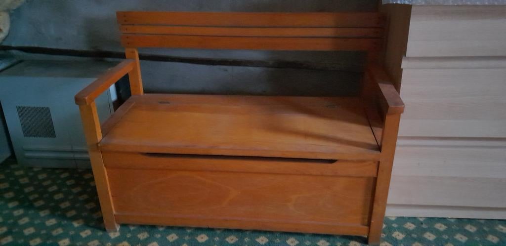 Speel / opbergbankje, Ophalen