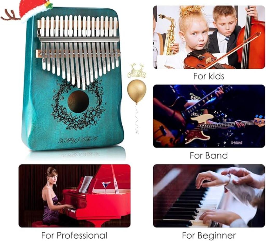 Piano portable en acajou Kalimba 17 touches LIVRAISON GRATUI, Neuf, -, -, YEWCLLS