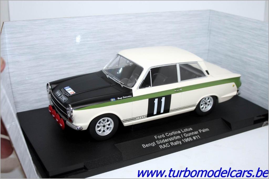 Ford Cortina Lotus RAC Rally 1966 1/18 Model Car Group, Hobby en Vrije tijd, Verzenden, Nieuw, Auto, Overige merken