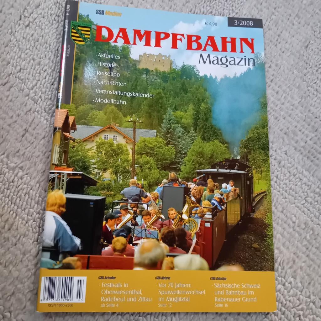 Revue Dampfbahn (60 exemplaires), Enlèvement, Comme neuf, Livre, Revue ou Catalogue