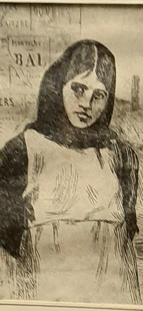 FELICIEN ROPS "La Grève", Antiek en Kunst, Kunst | Etsen en Gravures, Ophalen