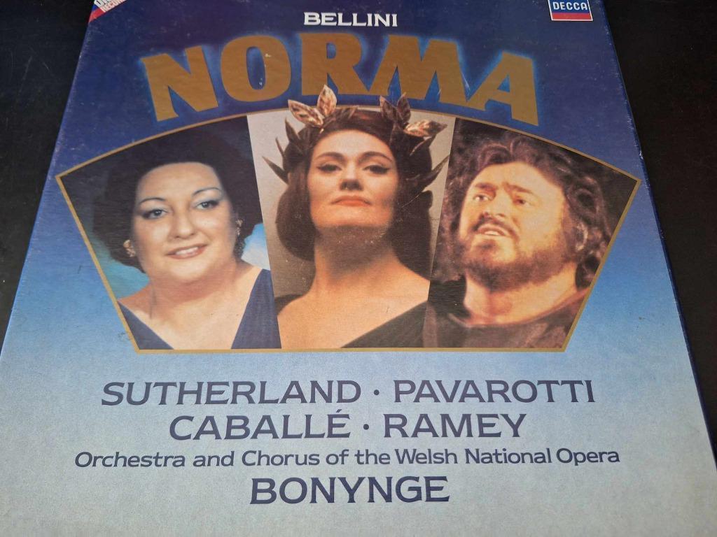 Bellini / Bonynge - Norma Box 3 x Lp's Vinyl, 12 pouces, Enlèvement, Utilisé, Romantique