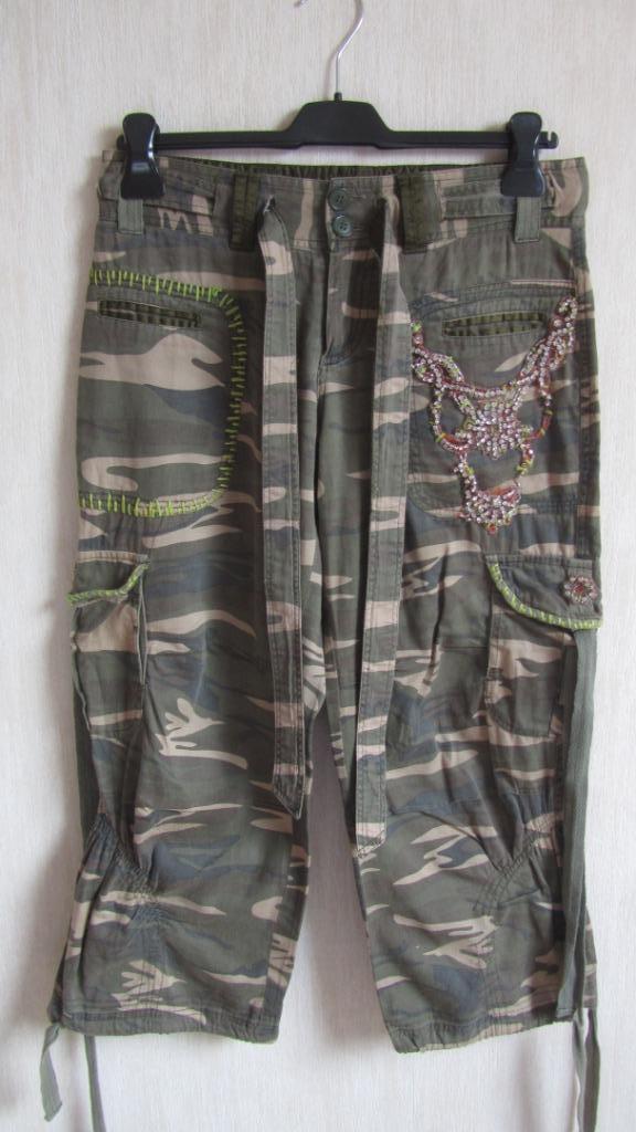 camouflage damesbroek S, Kleding | Dames, Overige kleuren, Ophalen of Verzenden, Driekwart, SPY
