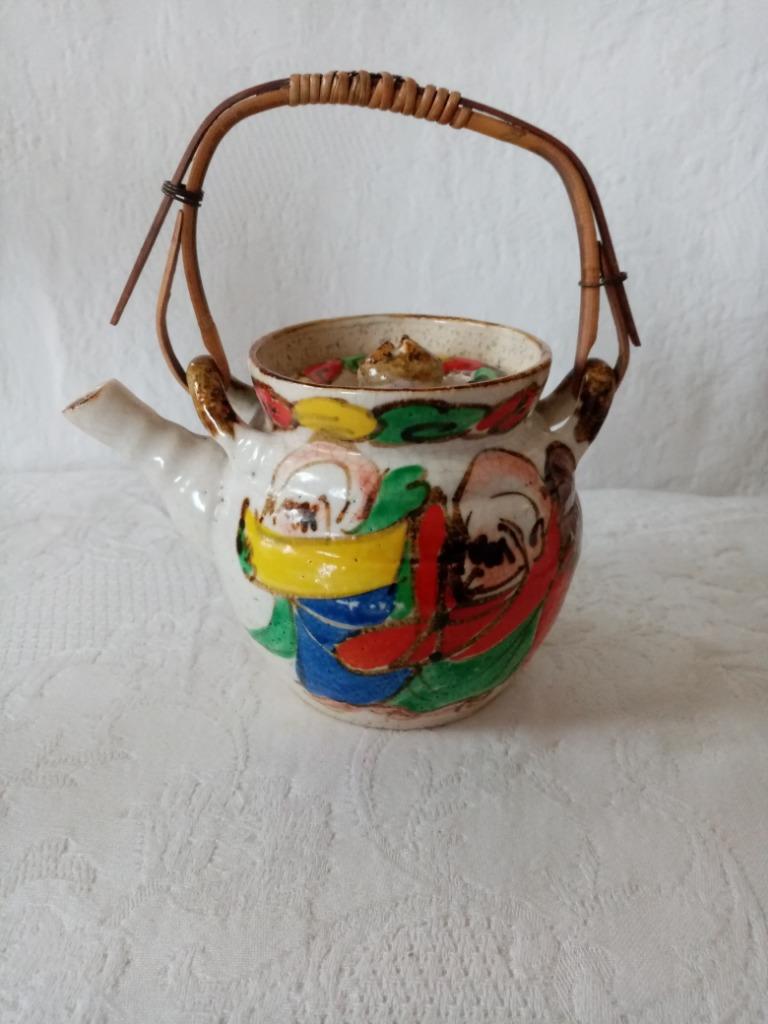 Théière céramique "Kenzan" kyo/Satsuma Japonais 1920s, Enlèvement ou Envoi