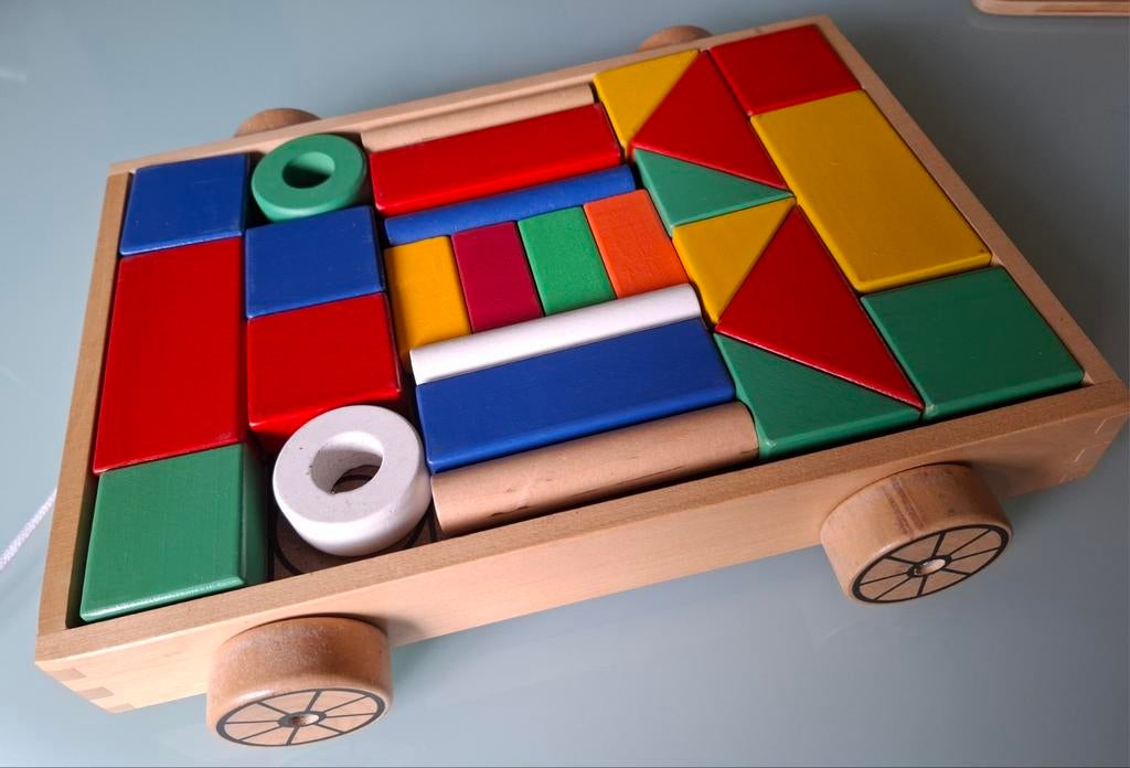 Blokkenkar, Kinderen en Baby's, Ophalen of Verzenden, Gebruikt