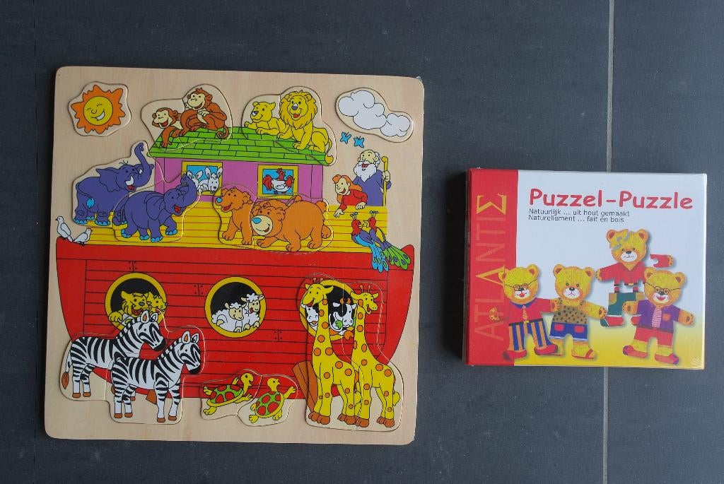 2 puzzles en bois (neufs), Enfants & Bébés, Enlèvement ou Envoi, Neuf, En bois