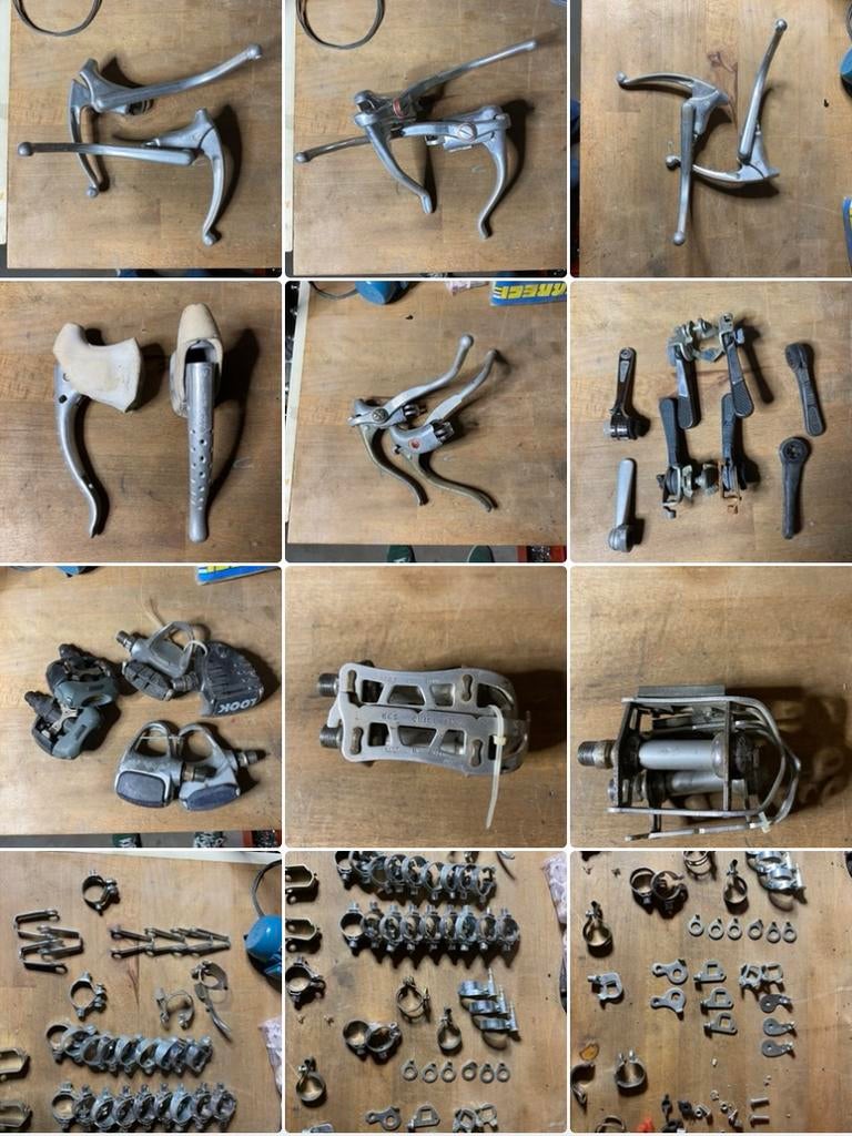 80 € Lot pièce vélo vintage Weinmann Look Huret etc, Vélos & Vélomoteurs, Enlèvement, Utilisé