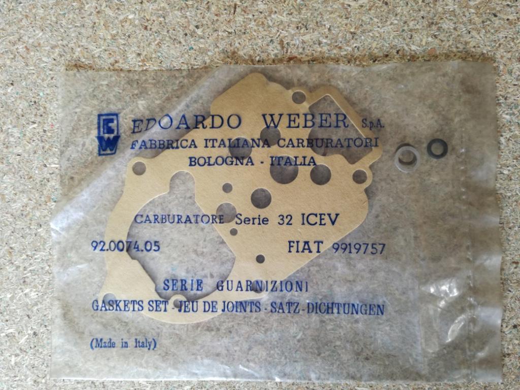 FIAT 128, RITMO, PANDA - CARBURATORAFDICHTINGSSET - NIEUW, Auto-onderdelen, Verzenden, Nieuw, Fiat