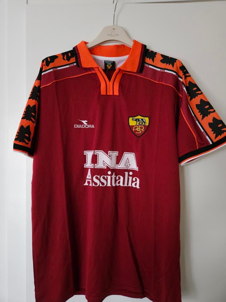 Retro voetbalshirt Roma - Totti, Sport en Fitness, Voetbal, Ophalen