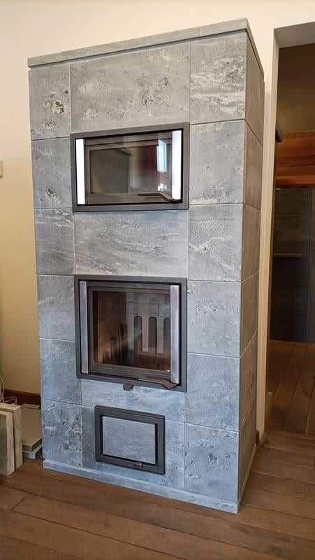 Nunnauuni Hestia Solo speksteenkachel met oven, Maison & Meubles, Poêles, Comme neuf, Autoportant, Poêle à bois, Bois, Enlèvement