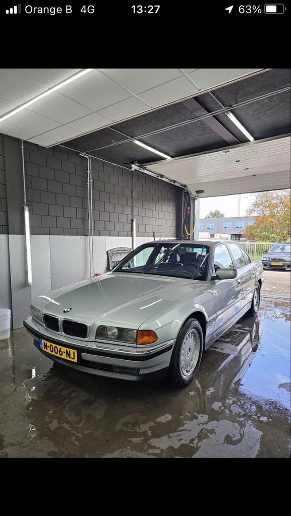 bmw e38 728 van 10/1996 bijna oldtimer, Auto's, BMW, Euro 2, 4 deurs, Achterwielaandrijving, Zwart