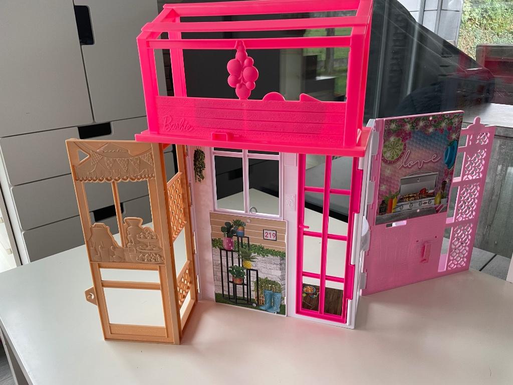 Maison transportable Barbie, Enlèvement ou Envoi, Utilisé, Maison de poupées