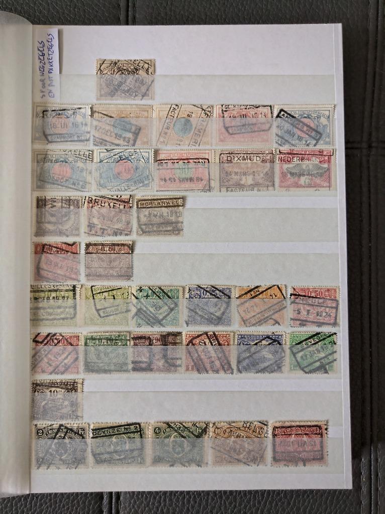 POSTZEGELS BELGISCHE SPOORWEGEN ALBUM INBEGREPEN AFGEPRIJSD, Met stempel, Ophalen of Verzenden, Gestempeld, Gestempeld