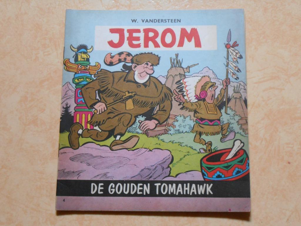 Jerom 4 De gouden tomahawk 1963 1ste druk, Boeken, Stripverhalen, Zo goed als nieuw, Eén stripboek, Ophalen of Verzenden