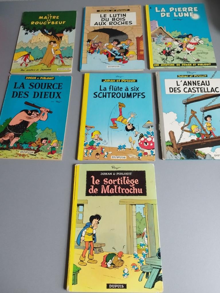 Johan et Pirlouit Divers titres EO et rééditions Peyo, Livres, Série complète ou Série, Enlèvement ou Envoi, Utilisé
