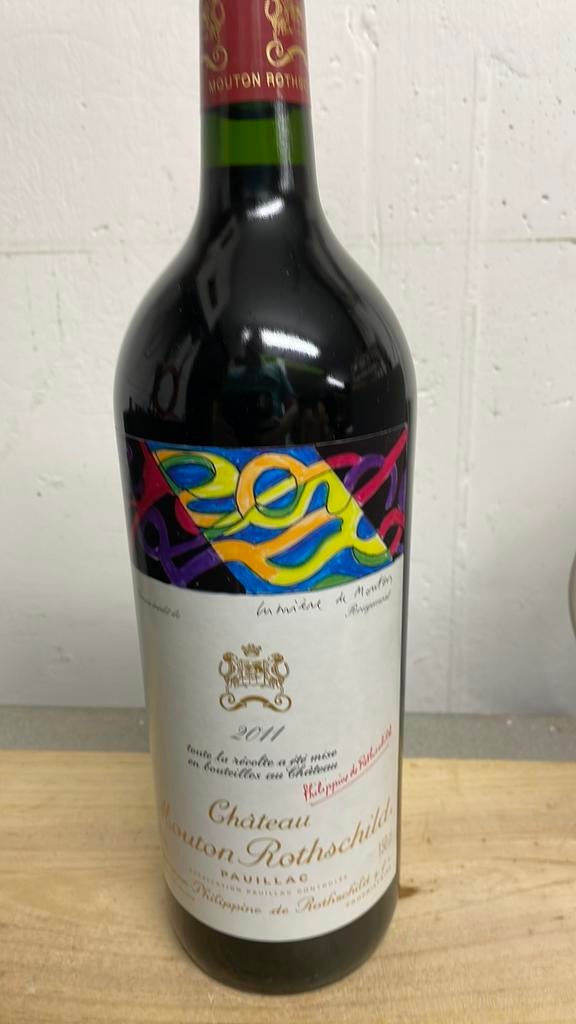 Mouton Rothschild magnum 2011, Collections, Pleine, Comme neuf, Enlèvement, Vin rouge