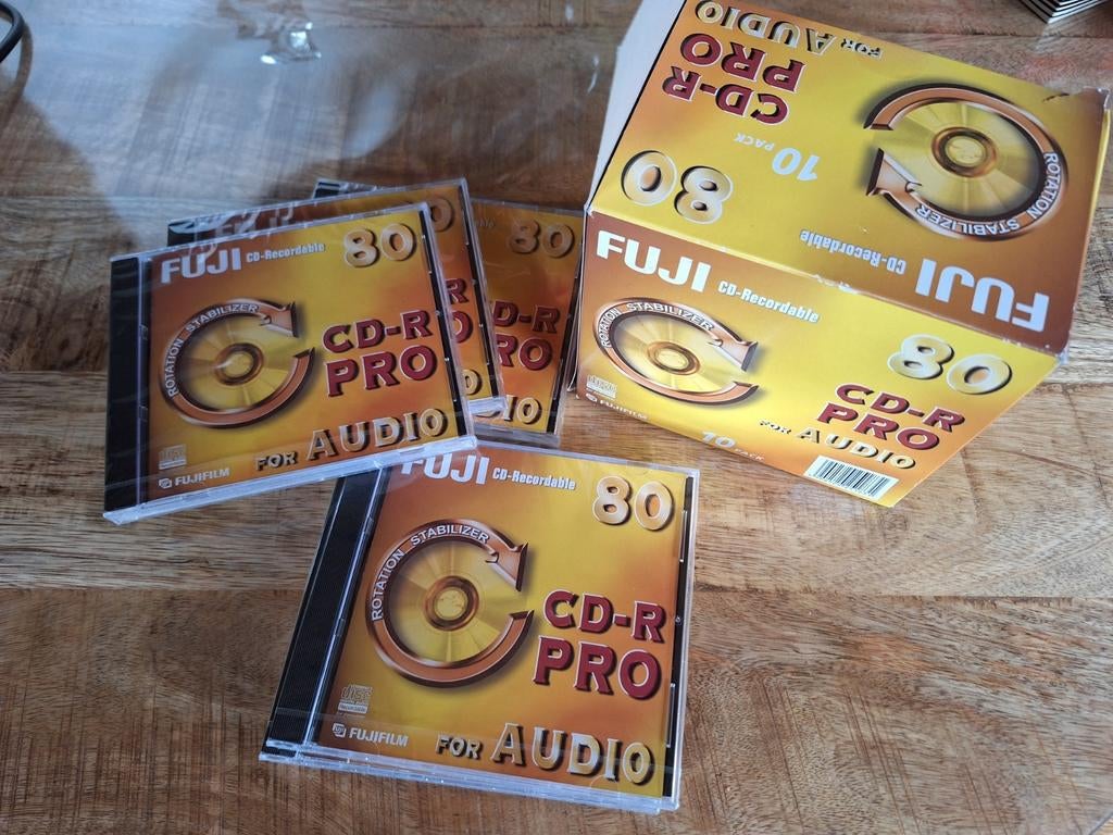 Fuji CD recordable 80 cd-r pro for audio nieuw, 6 stuks, Ophalen, Nieuw in verpakking