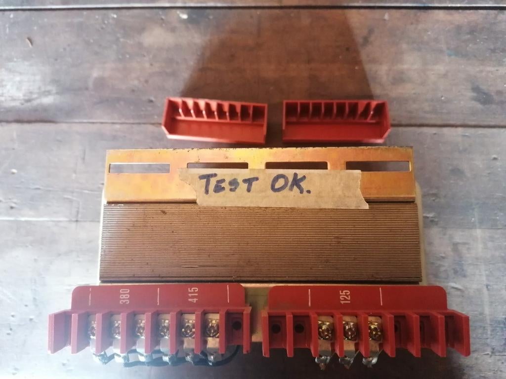 Transfo met bijhorende asincrone driefasige motor., Ophalen, Zo goed als nieuw