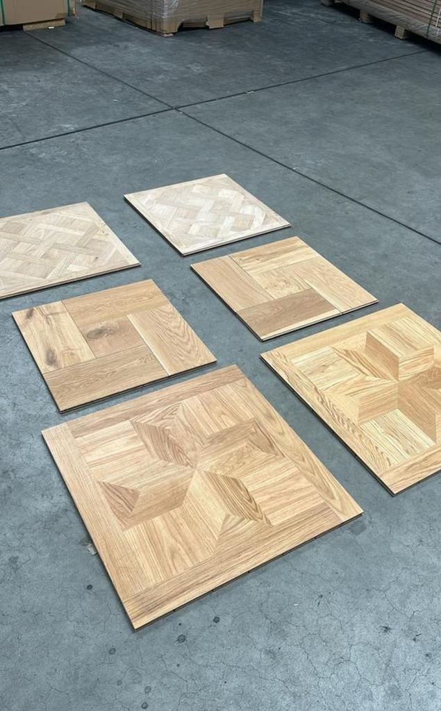 Uniek echt eiken Versailles parket vloeren vloerdelen, Ophalen of Verzenden, Zo goed als nieuw