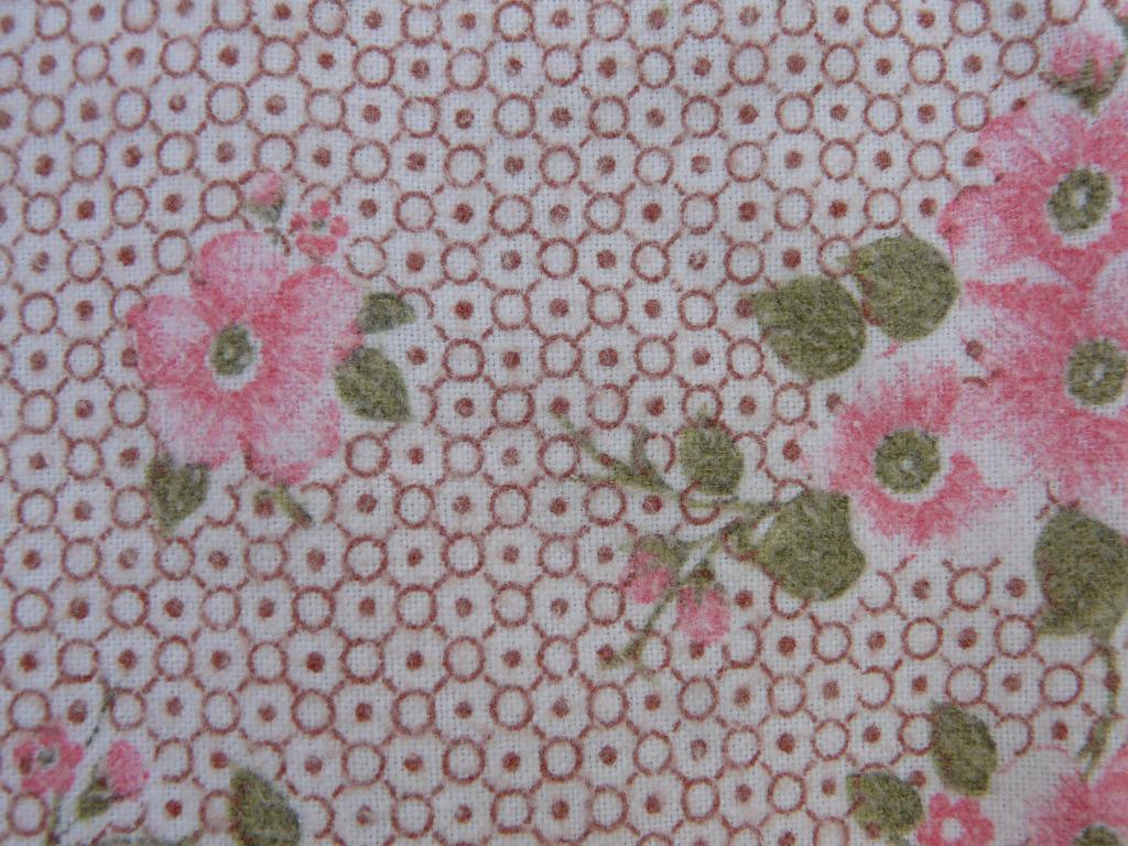 Vintage flanellen hoeslakens met bloemmotief, Ophalen, Gebruikt, Blauw, Hoeslaken of Sloop